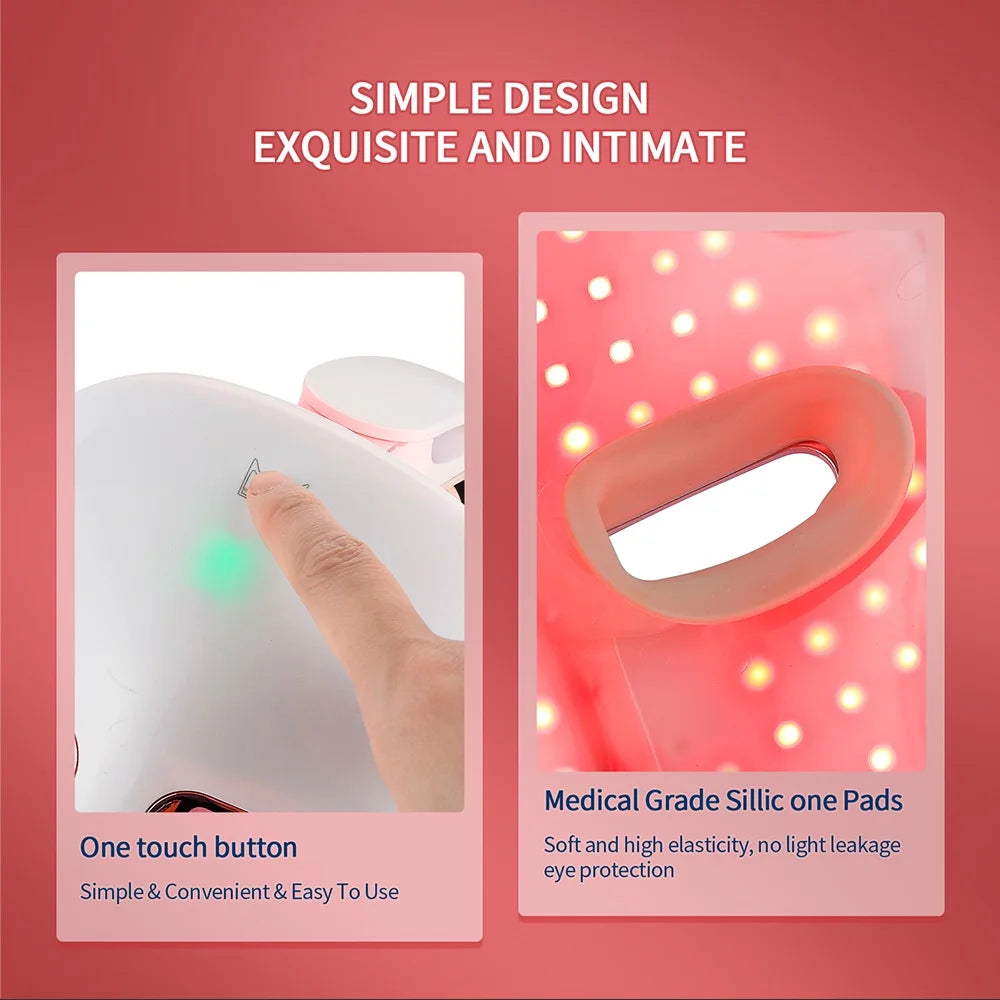 Wireless 7-Color LED Face Mask β Anti-Aging, Acne Treatment & Skin Tightening